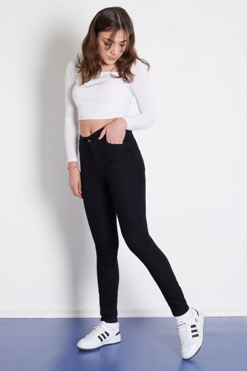 Siyah Likralı Kız Çocuk Basic Jean Pantolon 17758