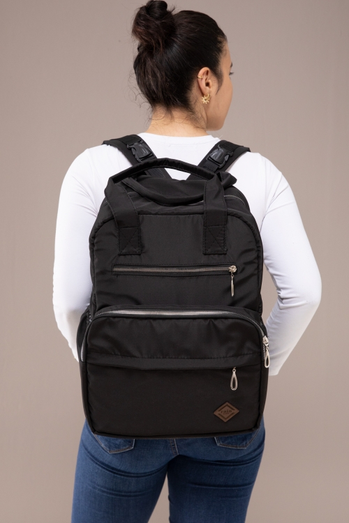 Siyah Çok Fonksiyonlu Bebek Bakımı & Anne Sırt Çantası 19836