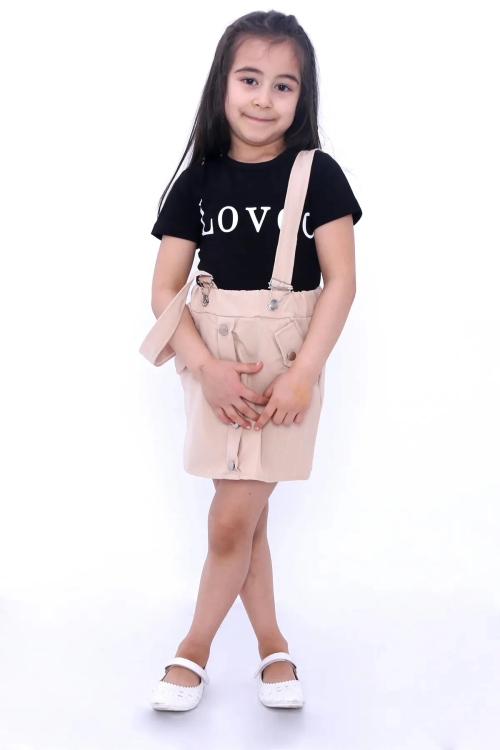 Kız Çocuk Salopet 6581-1