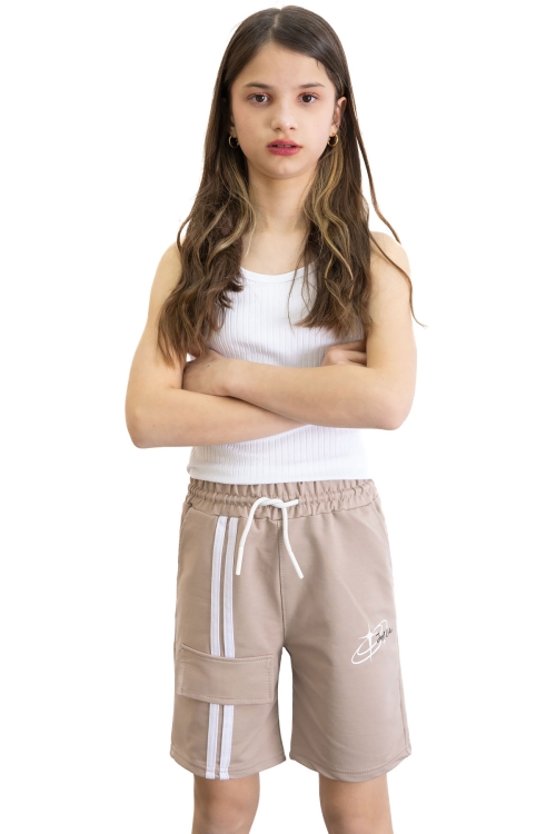 Kahverengi Kız Çocuk Şort 20756