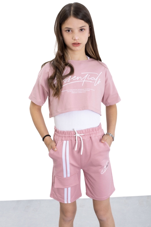 Koyu Kız Çocuk Şort 20751