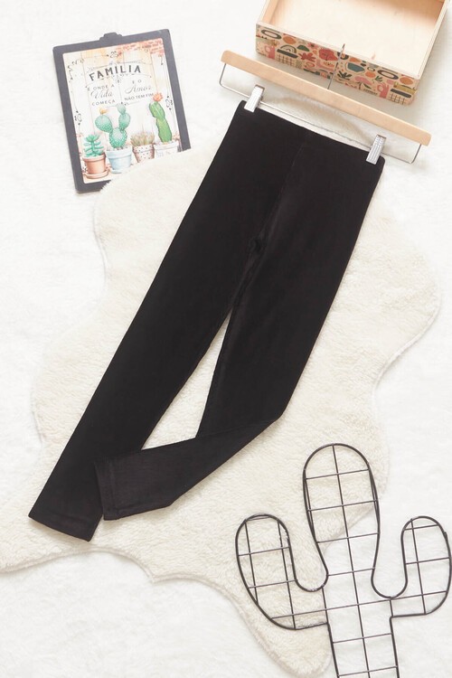 Kız Çocuk Fitilli Kadife 2-13 Yaş Tayt 13324