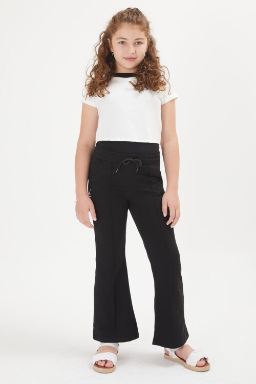 Beyaz Croplu Atletli Kız Çocuk 3lü Takım 16053