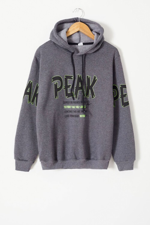 Erkek Çocuk İçi Polarlı Baskılı Sweatshirt 14152