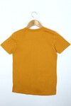 Erkek Çocuk Hardal Yazı Detaylı 8-13 T-Shirt 6568-3