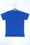 Erkek Çocuk Mavi Baskı 4-12 Yaş T-Shirt 0059-3