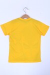 Erkek Çocuk Sarı Baskı 4-12 Yaş T-Shirt 0059-2