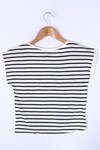 Kız Çocuk Beyaz 8-15 Yaş Zebra Bonjour Crop T-Shirt 6590