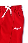 Kız Çocuk Kırmızı Angel Nakışlı 10-16 Yaş Kapri 5010