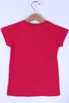 Kız Çocuk Pembe Flamingo Baskı 2-7 Yaş T-Shirt 0409-1