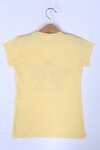 Kız Çocuk Sarı Melek Baskı 4-8 Yaş T-Shirt 1949-2