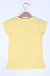 Kız Çocuk Sarı Baskı 2-7 Yaş T-Shirt 1408-1