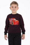 Erkek Çocuk Araba Baskılı Uzun Kol 3-12 Yaş Sweatshirt 13321