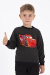 Erkek Çocuk Araba Baskılı Uzun Kol 3-12 Yaş Sweatshirt 13321