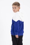Erkek Çocuk Koyu Mavi C.N.S Baskı 4-12 Yaş Sweatshirt 7050-3