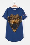 Erkek Çocuk Lacivert Goril Baskı 8-13 Yaş T-Shirt 1300-1