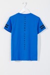 Erkek Çocuk Mavi Kaplan Baskı 10-16 Yaş T-Shirt 1299-7
