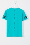 Erkek Çocuk Mint Kaplan Baskı 10-16 Yaş T-Shirt 1299-5