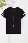 Erkek Çocuk Siyah Kaplan Baskı 10-16 Yaş T-Shirt 1299
