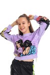 Kız Çocuk Batik Baskılı Sweatshirt 10-15 Yaş 13990