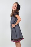 Kız Çocuk Fileli Elbise 11-13 Yaş 13918