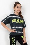 Kız Çocuk Oversize Batik Tshirt 10-15 Yaş 13955