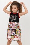 Kız Çocuk SuperGirl Baskılı Elbise 5-9 Yaş 13900