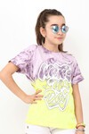 Kız Çocuk Yarasa Kol Batik Tshirt 10-15 Yaş 13959