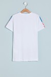 Erkek Çocuk Beyaz Cep Detaylı 3-9 Yaş T-Shirt 6210-1