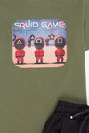Erkek Çocuk Squid Game Baskı Yazlık Takım 1-8 Yaş 13809