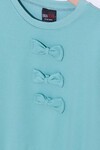Kız Çocuk Mint Fiyonk Detaylı 3-10 Yaş Sweatshirt 6001-1