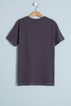 Erkek Çocuk Füme Göğüs Cep Detay 8-13 Yaş T-Shirt 4139-2