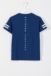 Erkek Çocuk indigo Kaplan Baskı 10-16 Yaş T-Shirt 1299-6
