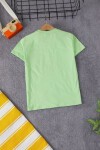 Yeşil Surf Baskılı Erkek Çocuk T-shirt 15367