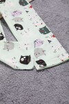 Kedi Desenli Kız Çocuk Pijama Takımı 16326