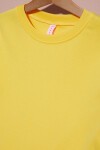 Sarı Uzun Kollu Kız Çocuk Düz Sweatshirt 16425