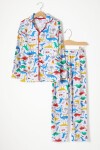 Dinozor Desenli Erkek Çocuk Pijama Takımı 16327